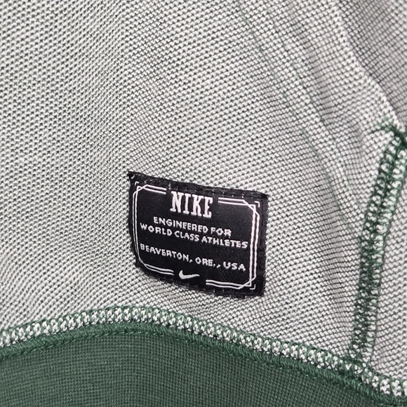 Nike Mens Retro Y2K Monochromatic Green Striped Full Zip Hooded Jacket Medium - Picture 6 of 10